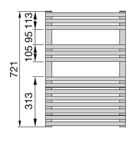 Полотенцесушитель Zehnder Forma Spa LF-070-050-05, водяной, белый