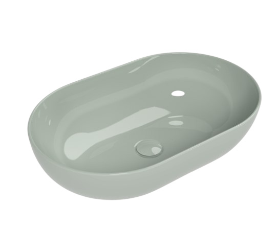 Раковина накладная Flaminia App 62x40 AP62AVG, Verde Giada
