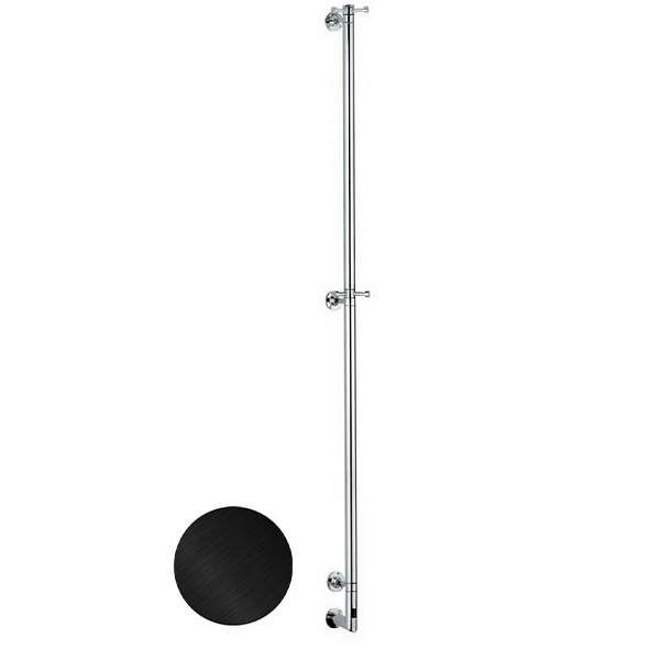 Полтенцесушитель Margaroli Arcobaleno 616/L, электрический, черный шлифованный никель