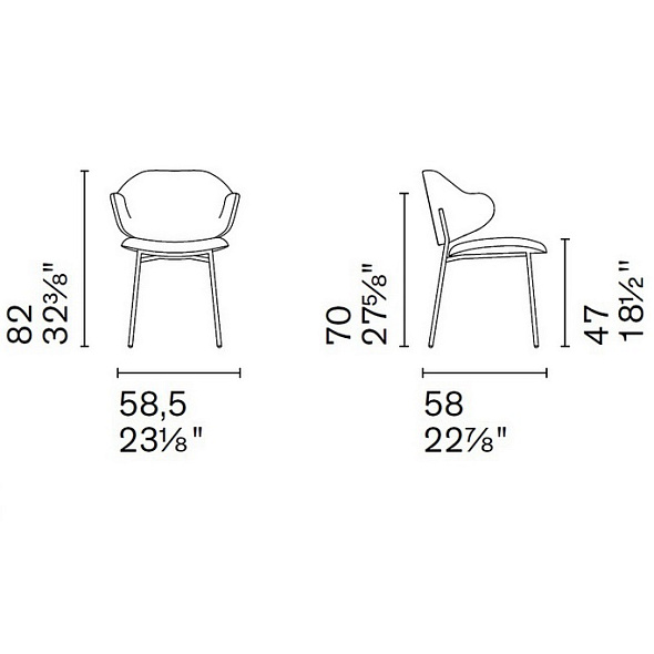 Стул Calligaris Holly CS2037, Amber