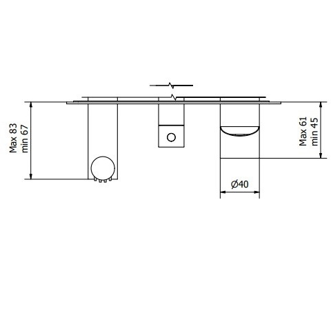 Внешняя часть iB Rubinetti M316 M3313WB смесителя для душа, матовая теплая бронза