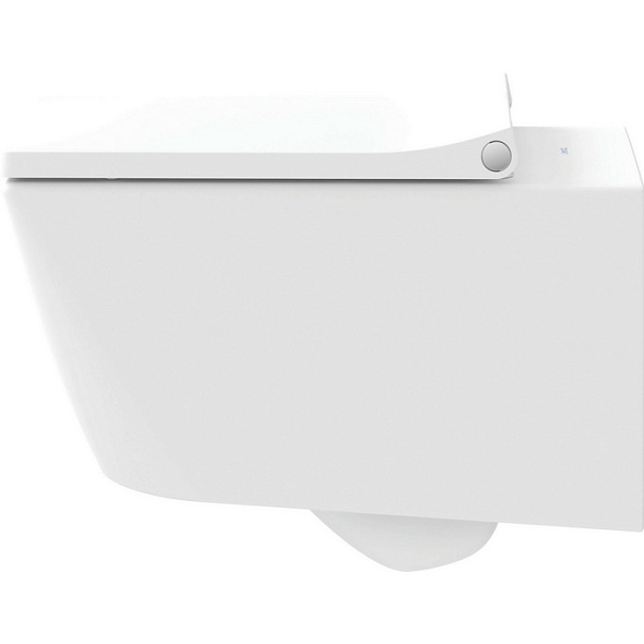 Унитаз подвесной Duravit Viu 57х37, WonderGliss, 25110900001, с сиденьем