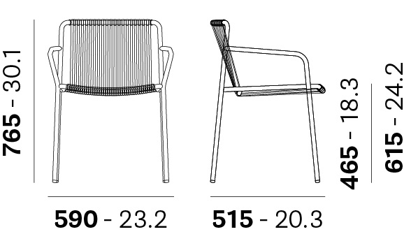 Кресло Pedrali Tribeca 3665, Red