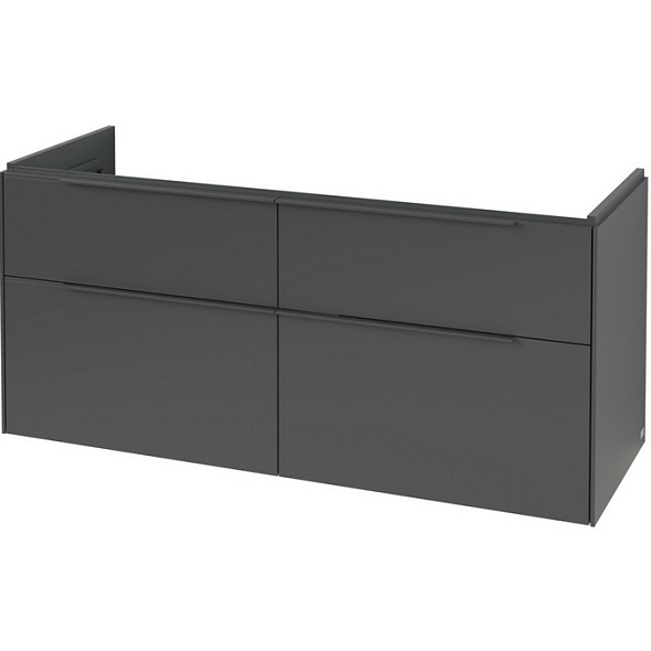 Тумба с раковиной Villeroy & Boch Subway 3.0 130х58, подвесная, графит