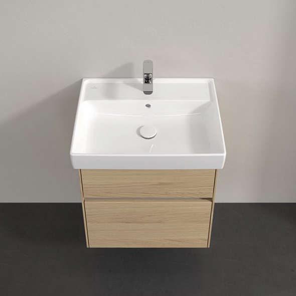Тумба с раковиной Villeroy & Boch Collaro 60х47, подвесная, Nordic Oak