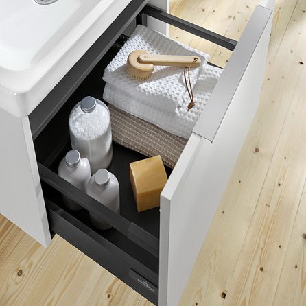 Тумба с раковиной Villeroy & Boch Architectura 60х47, подвесная, белая матовая