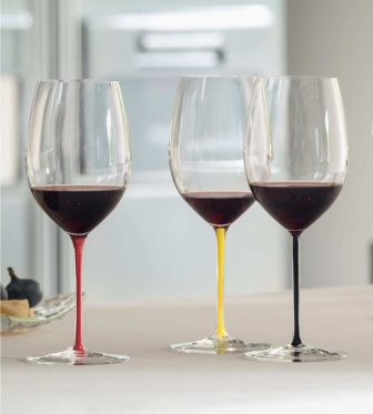 Бокал для вина Cabernet/Merlot Fatto a Mano 625 мл, черный