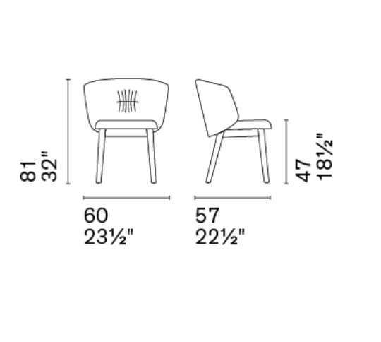Стул Calligaris Sweel, Soil Brown