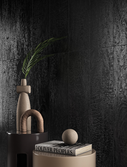 Керамогранит LaFaenza Yakisugi 20х120 N, Nero, 6,5 мм