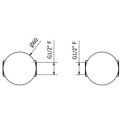 Внешняя часть iB Rubinetti Totem TO400BM смесителя для душа, черный матовый