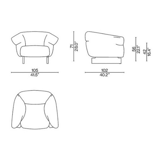 Кресло Cassina Mon-Cloud