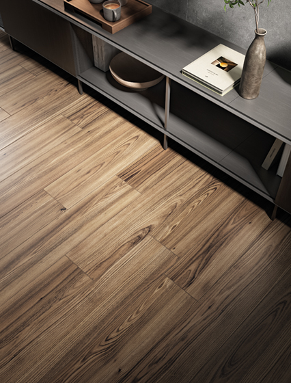 Керамогранит LaFaenza Yakisugi 20х120 N, Marrone Nero, 6,5 мм