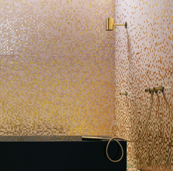 Мозаика стеклянная Bisazza Le Sfumature 32,2х258,8, New Ambra, 4 мм