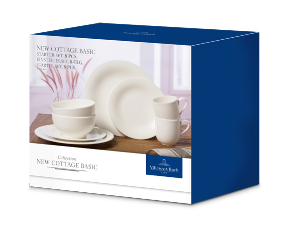 Набор посуды на 2 персоны New Cottage Basic, 8 предметов