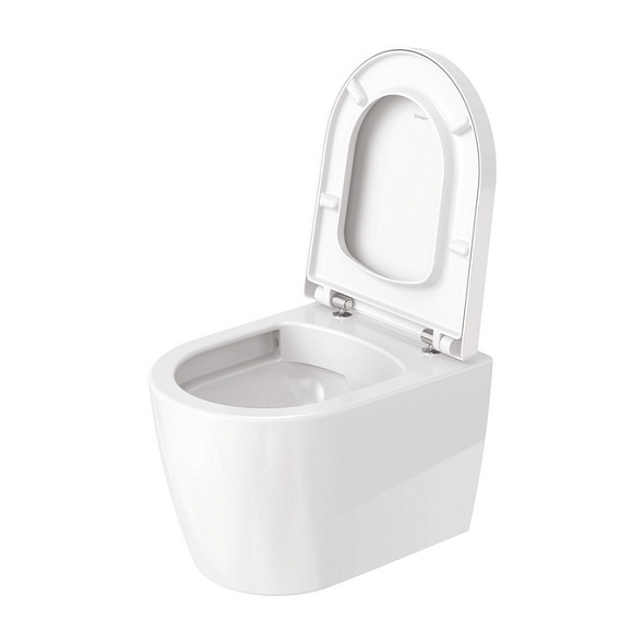 Унитаз подвесной Duravit ME by Starck 48х37, WonderGliss, 25300900001, с сиденьем, белый