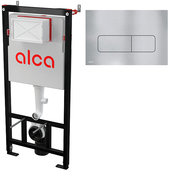 Инсталляция Alca AM101/1120 + панель MOON, alunox матовый
