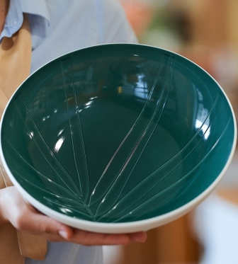 Салатник Leaf 2 л, зеленый