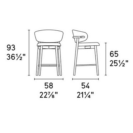 Стул Calligaris Oleandro CS2035, Canaletto Walnut/Sand
