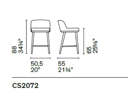 Стул полубарный Calligaris Foyer