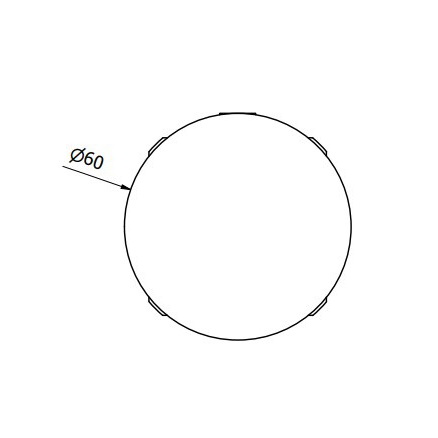 Внешняя часть iB Rubinetti Totem T0305BM смесителя, черный матовый