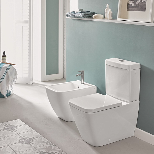 Унитаз напольный Villeroy & Boch Venticello 70х37, CeramicPlus, комплект