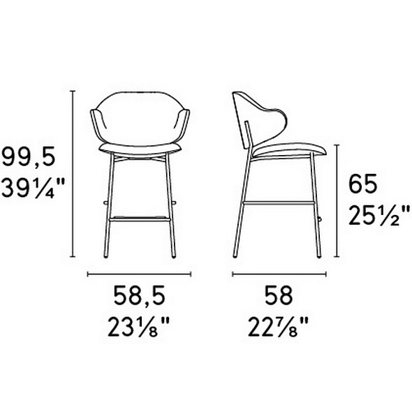 Стул полубарный Calligaris Holly CS2038, Hemp