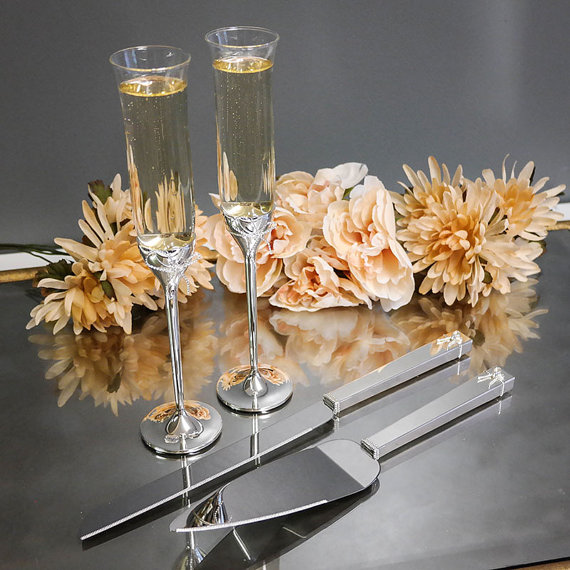 Набор приборов для торта Vera Wang Love Knots, 2 предмета