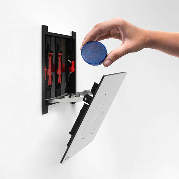 Инсталляция Alca AM101/1120 + панель MOON, alunox матовый