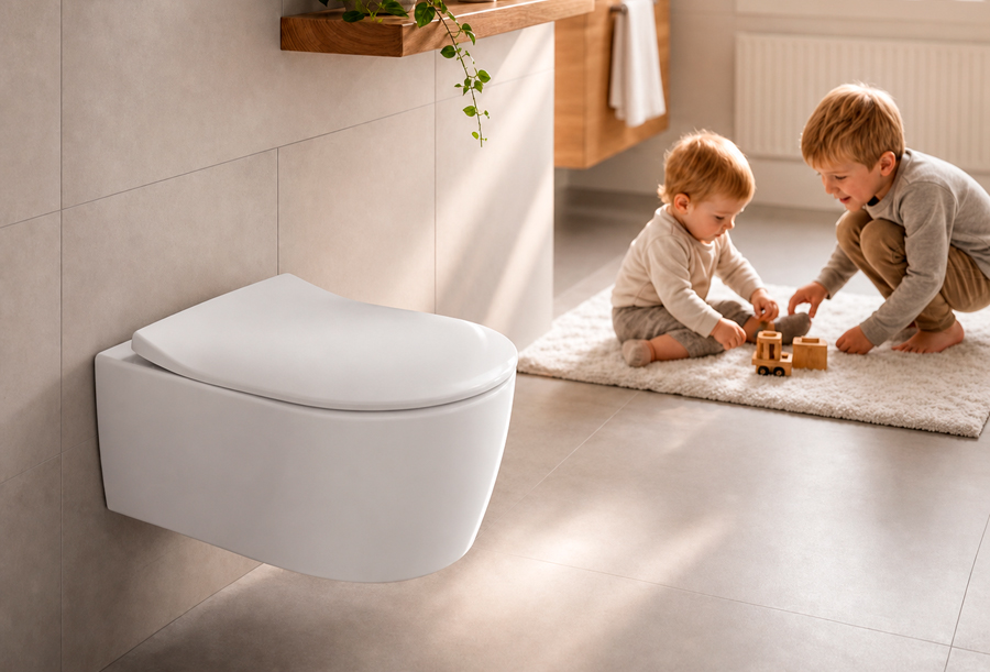 №5 - Унитаз Villeroy Boch Avento | Визуализация интерьера создана при помощи AI