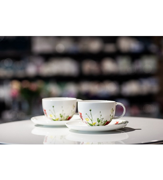 Блюдце для чашки капучино Brillance Fleurs Sauvages 15,5 см (глубокое)