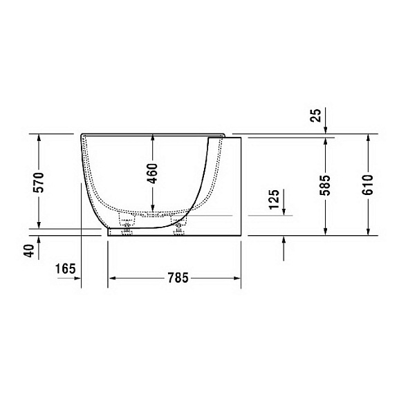 Ванна из искусственного камня Duravit Luv 180х95 700433000000000