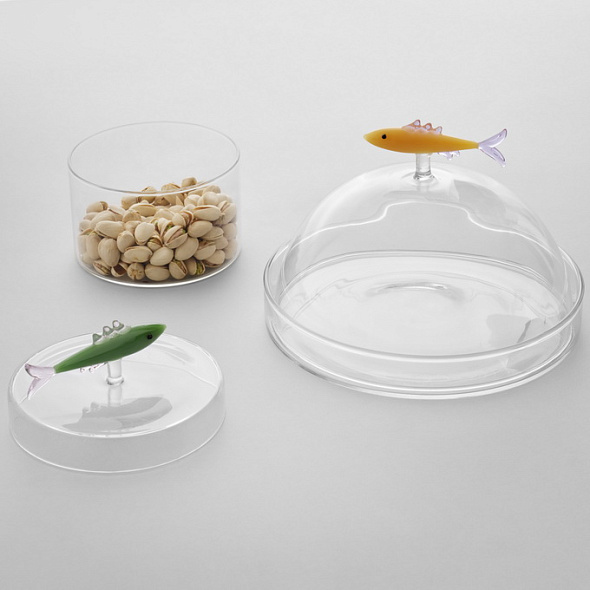 Блюдо с крышкой "Сардина" Marine Garden 21 см