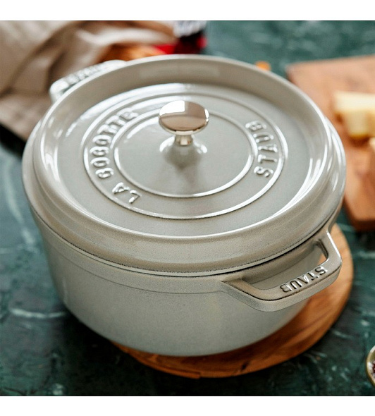 Кокот круглый La Cocotte 22 см / 2,6 л, цвет белый трюфель