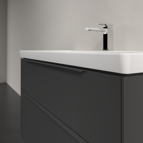 Тумба с раковиной Villeroy & Boch Subway 3.0 100х47, подвесная, графит