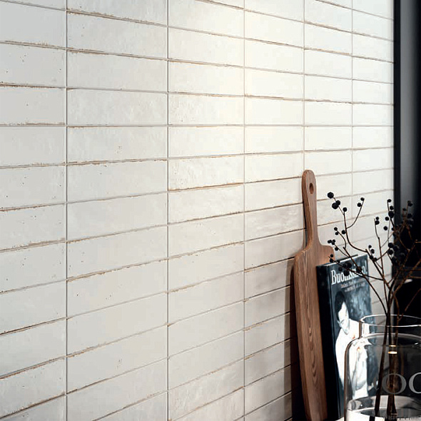 Керамогранит Rondine Soho 6x25, White, 9.5 мм