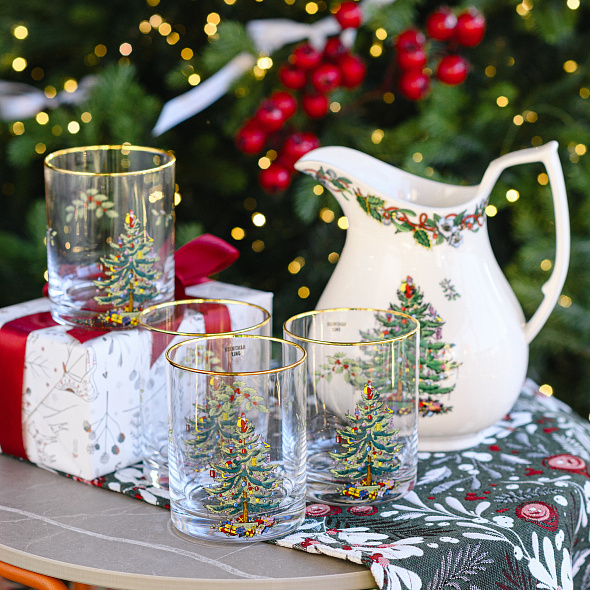 Набор стаканов Christmas Tree 400 мл, 4 шт