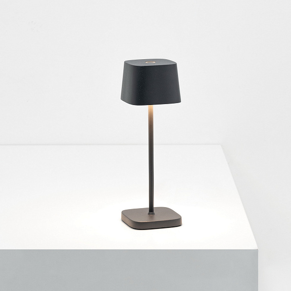 Лампа настольная Zafferano Ofelia Micro 20 см, темно-серая