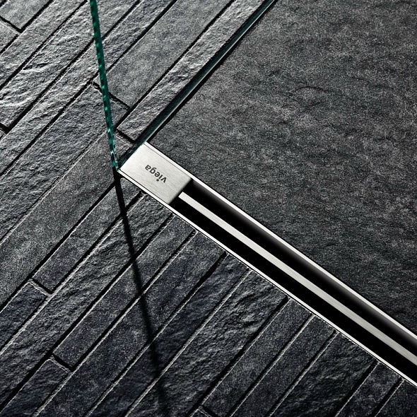 Душевой трап Viega Advantix Vario 704353, 30-120 см, с матовой вставкой