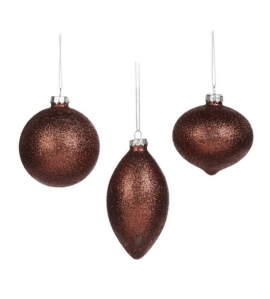 Елочный шар Goodwill 8 см, в ассортименте, цвет коричневый