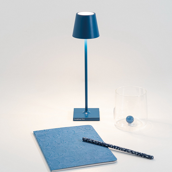 Лампа настольная Zafferano Poldina Pro Micro 27,5 см, кобальтовая