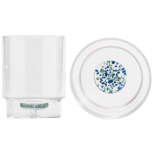 Стакан Teca Terrazzo 350 мл, синий/зеленый