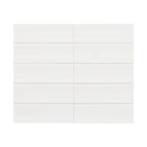 Плитка керамическая Equipe Vibe 6,5х20, in, Gesso White Matt, 8 мм