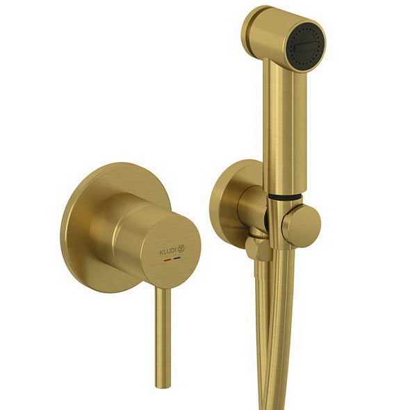 Комплект псевдобиде Kludi Bozz 38998N076, золото матовое