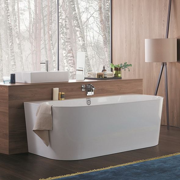Ванна квариловая Villeroy & Boch Oberon 2.0 180х80, с панелью, UBQ180OBR9CD00V-01