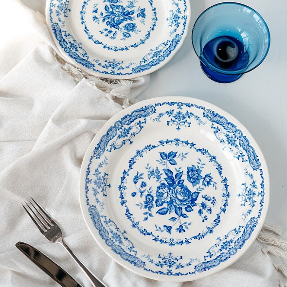 Тарелка столовая Rose Blue 26 см