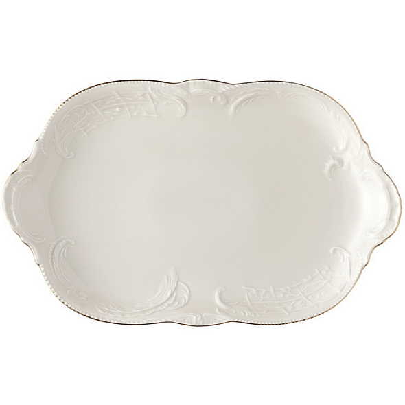 Блюдо сервировочное овальное Sanssouci Ivory Gold 38 см