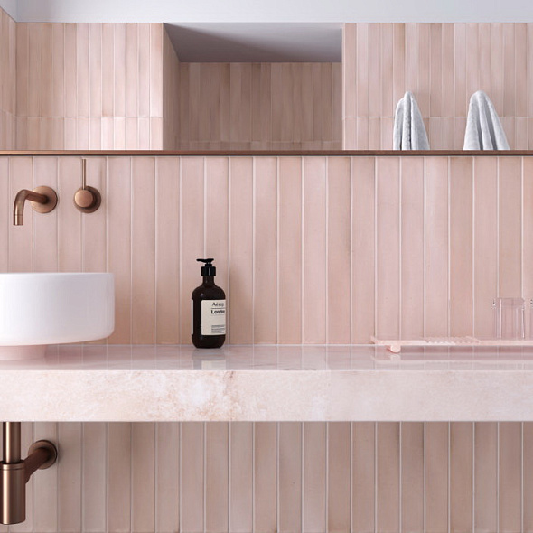 Плитка керамическая Equipe Massimo 5х40, Pink Sand, 8,3 мм