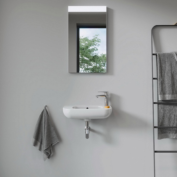 Раковина Duravit D-Code 50х22, отверстие справа, санфарфор
