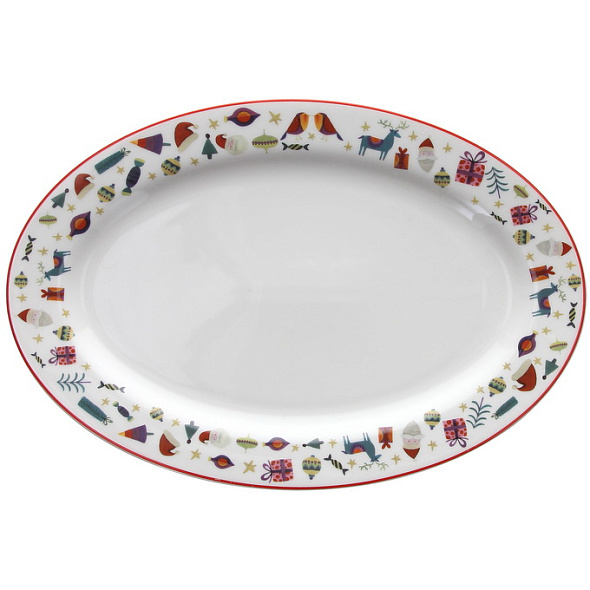 Блюдо овальное Christmas Candy 36 см
