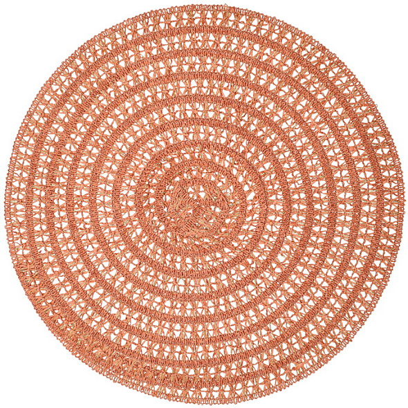 Подложка под тарелку круглая Placemat Nova 38 см, оранжевая